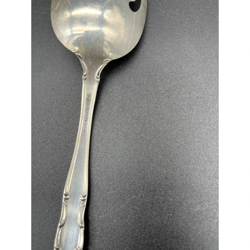Sterling Silver Andonte Pierced Tablespoon Serving Spoon By Gorham Silver